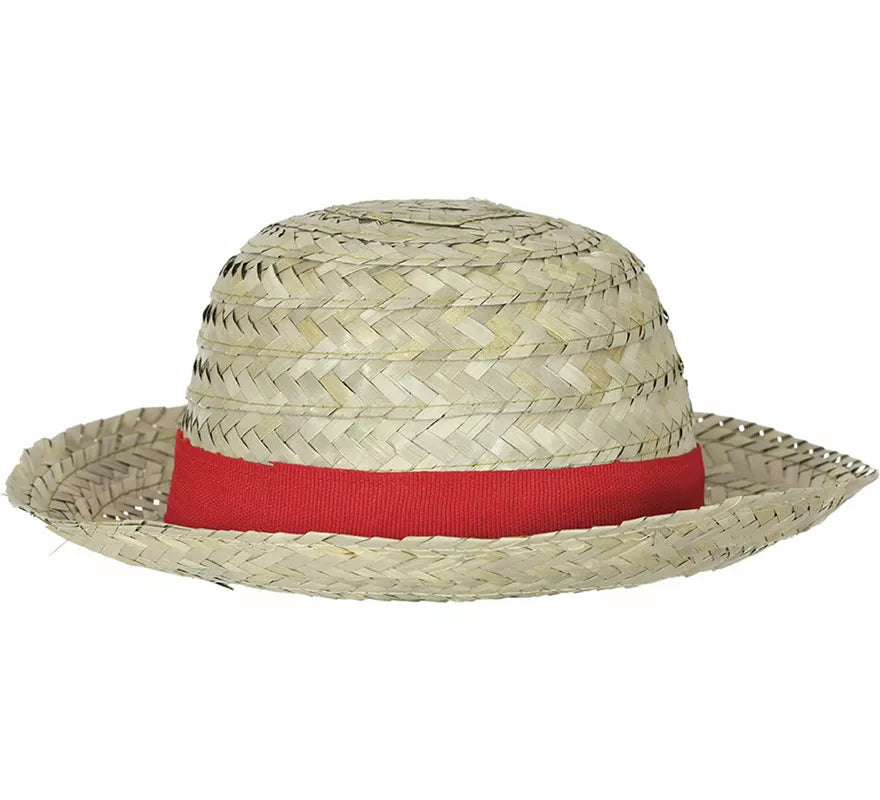 Translation missing: en.Sombrero de Paja con cinta roja adulto