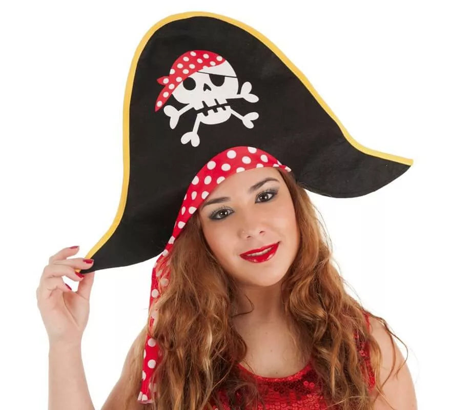 Translation missing: en.Sombrero de Pirata con Lunares para mujer