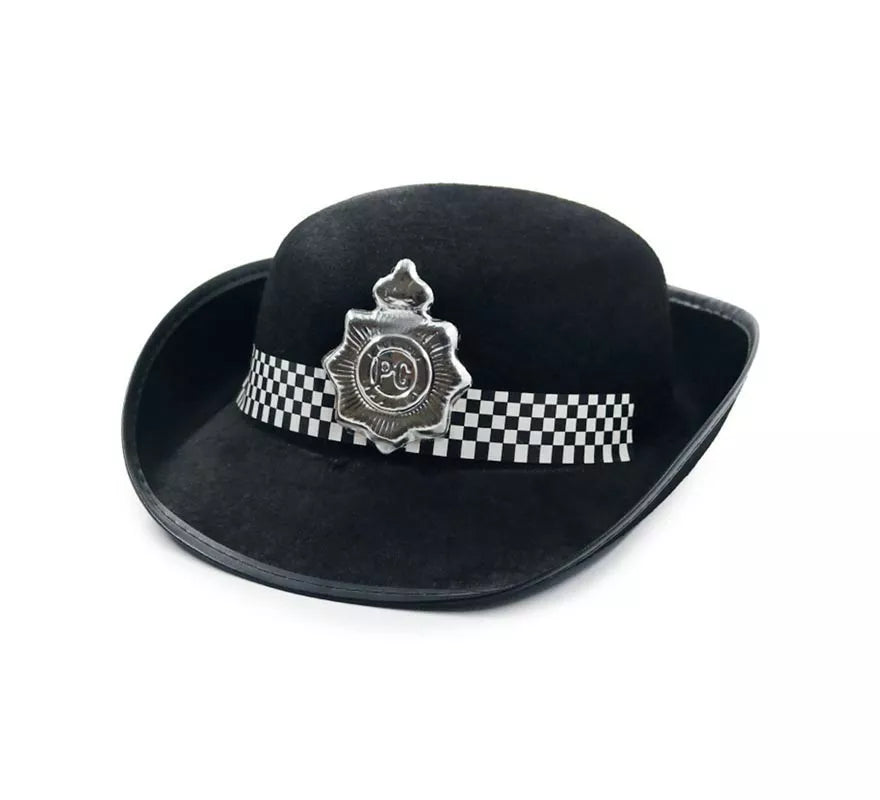 Translation missing: en.Sombrero de Policía negro con insignia de fieltro
