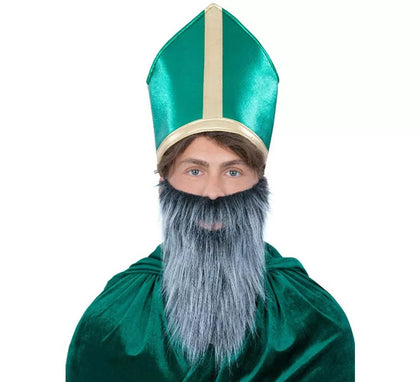 Sombrero de San Patricio con barba adulto