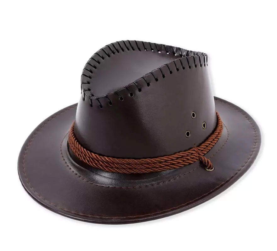 Sombrero de Vaquero con Cuerda en varios colores de cuero infantil