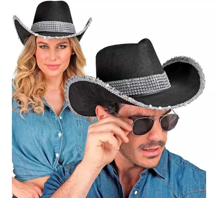 Sombrero de Vaquero con lentejuelas en varios colores