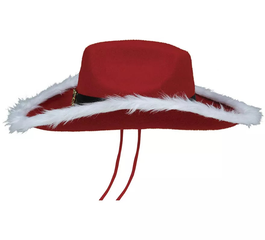 Translation missing: en.Sombrero de Vaquero de Papá Noel de Fieltro