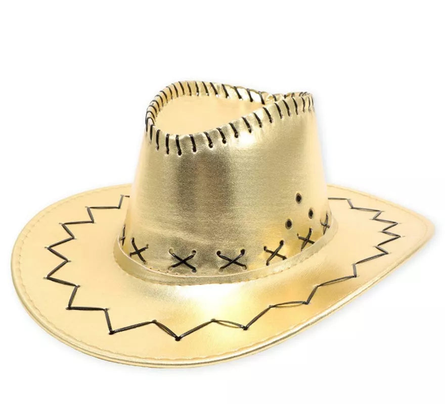 Sombrero de Vaquero en varios colores metalizados adulto