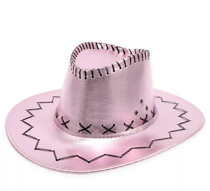 Sombrero de Vaquero en varios colores metalizados adulto
