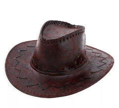 Adult vintage multi-color cowboy hat