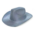 Sombrero de Vaquero Holo plateado adulto