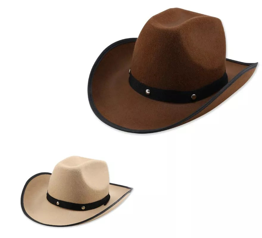 Translation missing: en.Sombrero de Vaquero Liso en varios colores adulto