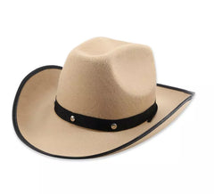 Plain Cowboy Hat in various colors for adults
