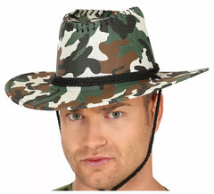Brown Camouflage Cowboy Hat