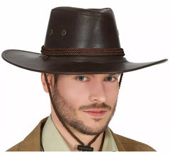 Brown Simulated Fur Cowboy Hat