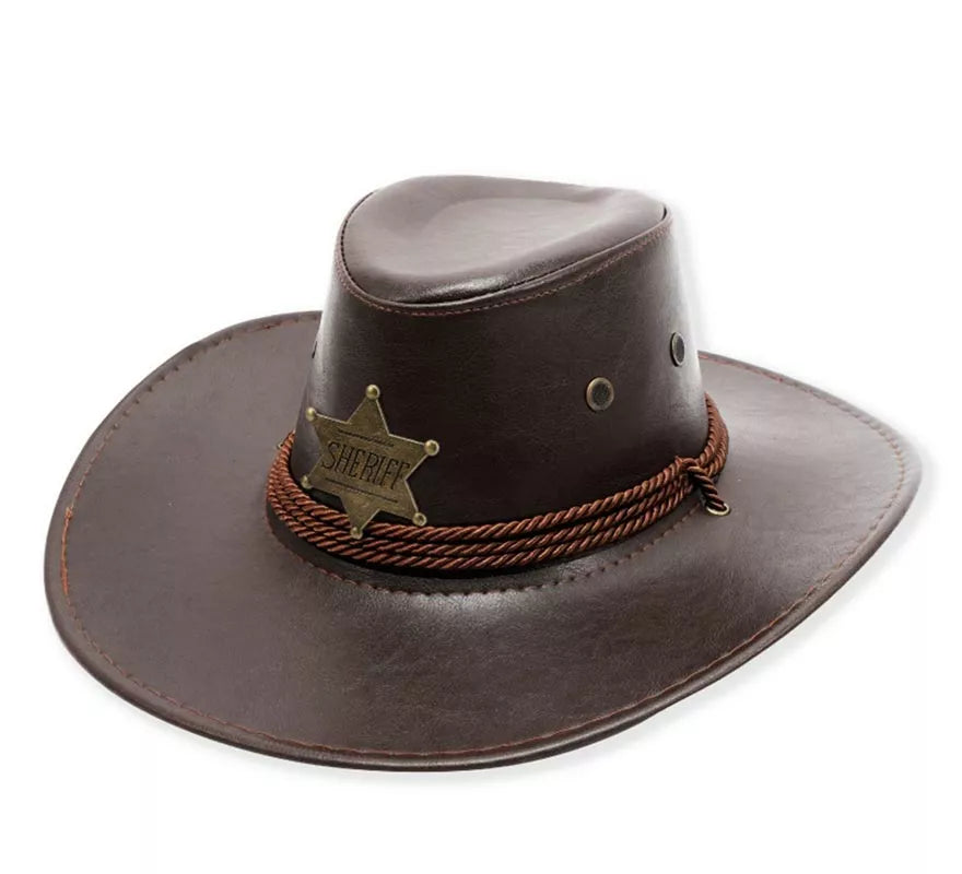 Translation missing: en.Sombrero de Vaquero Sheriff en varios colores adulto