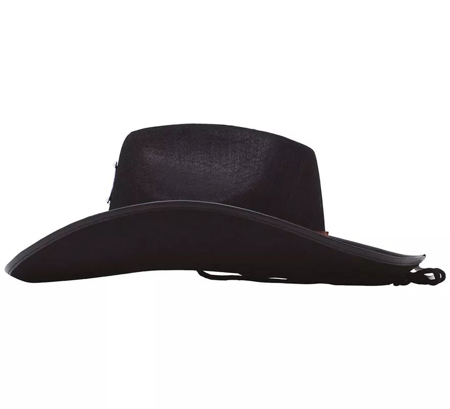 Sombrero fieltro de Sheriff negro