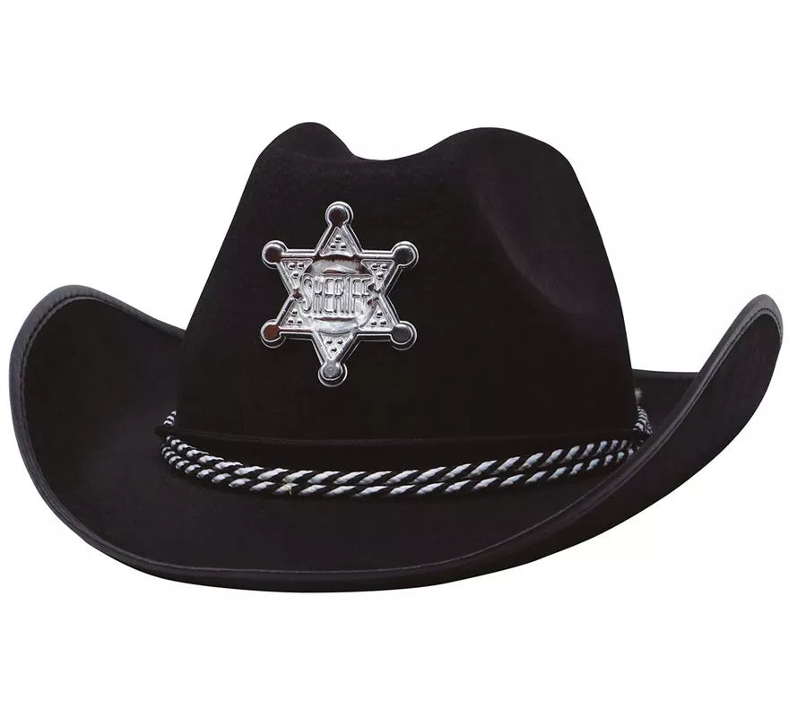 Translation missing: en.Sombrero fieltro Sheriff negro