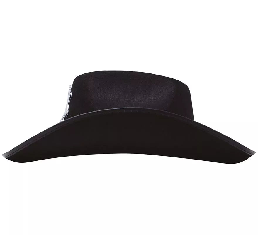 Sombrero fieltro Sheriff negro