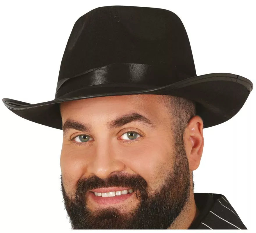 Sombrero gangster negro