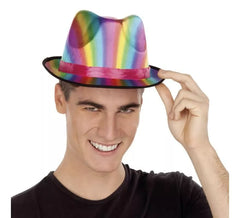 Gradient Rainbow Gangster Hat