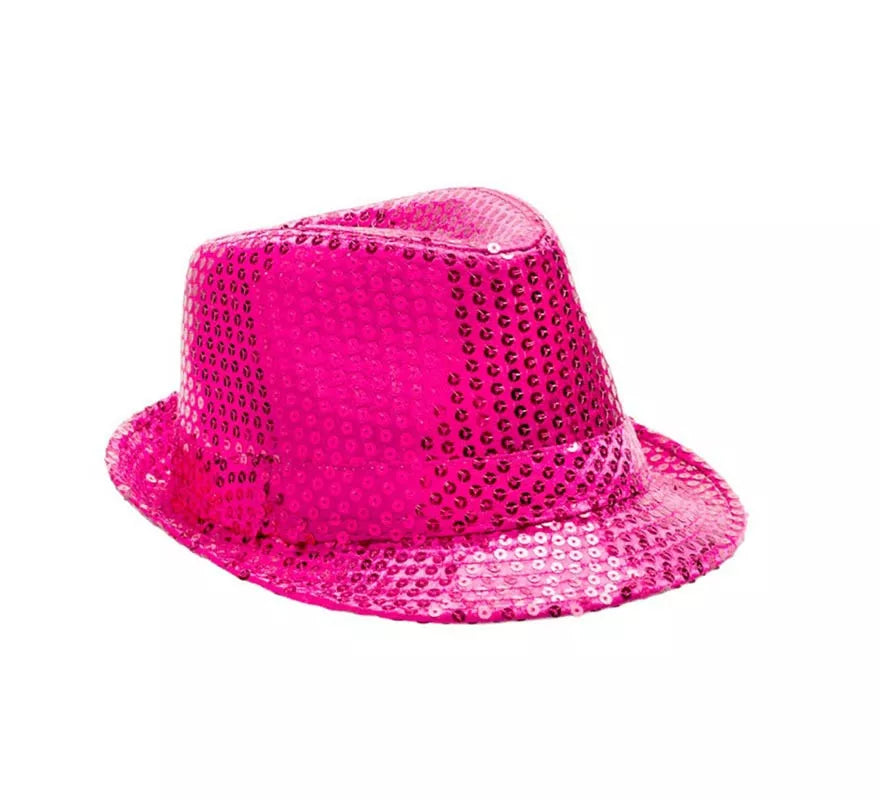 Sombrero Gánster de lentejuelas en varios colores