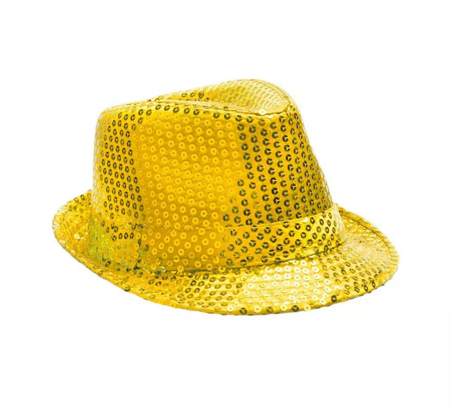 Sombrero Gánster de lentejuelas en varios colores