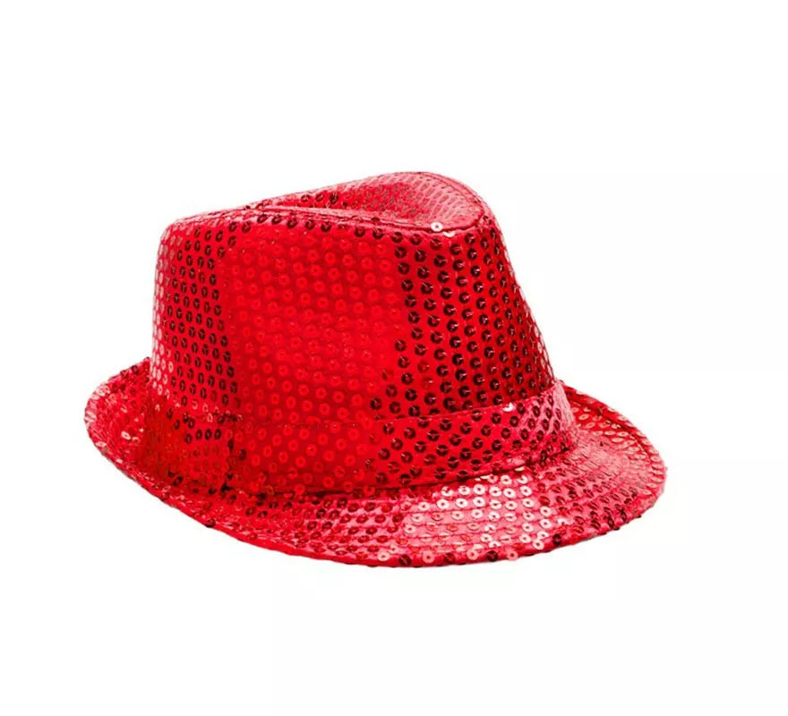 Sombrero Gánster de lentejuelas en varios colores