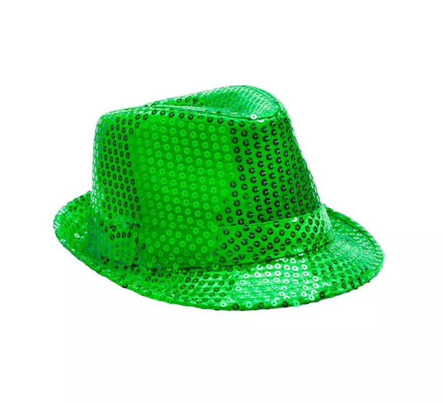 Sombrero Gánster de lentejuelas en varios colores