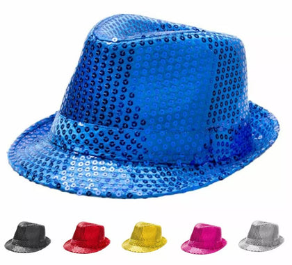 Sombrero Gánster de Lentejuelas Infantil en varios colores