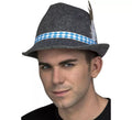 Sombrero Gris de Tirolés con Pluma
