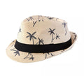 Sombrero Hawaiano beige adulto de 28x23x13 cm