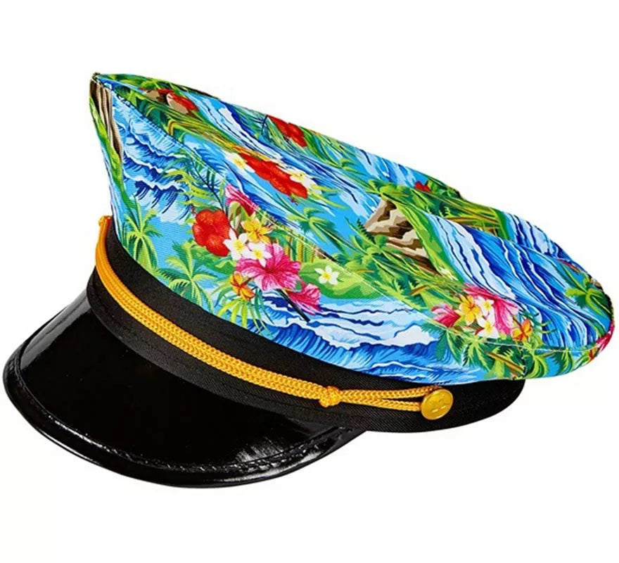 Sombrero Hawaiano de Capitán para adultos