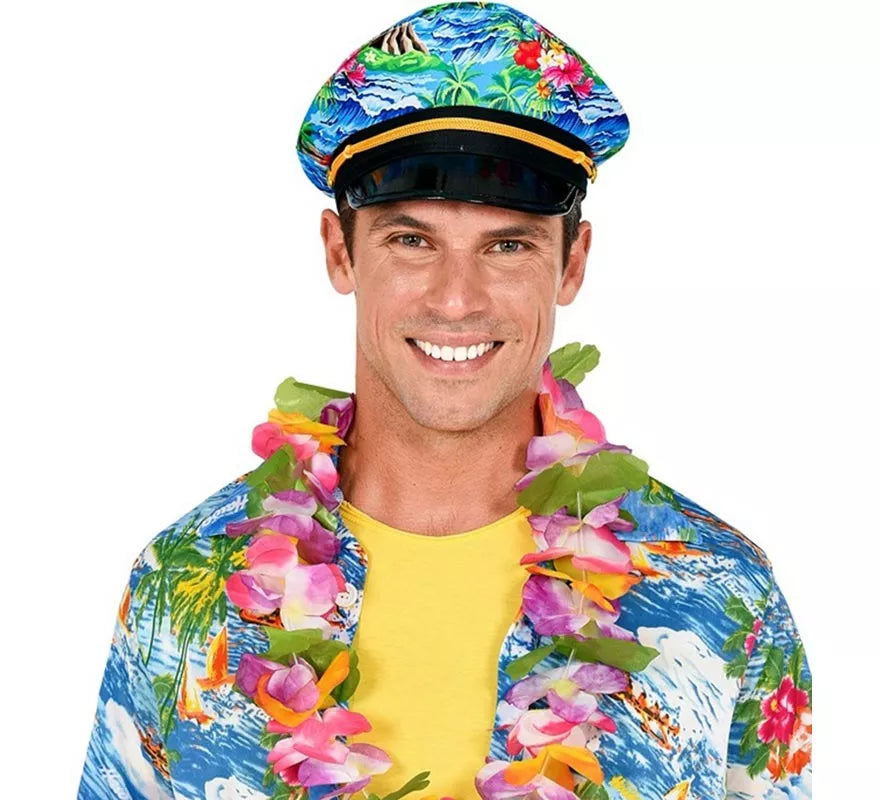 Translation missing: en.Sombrero Hawaiano de Capitán para adultos