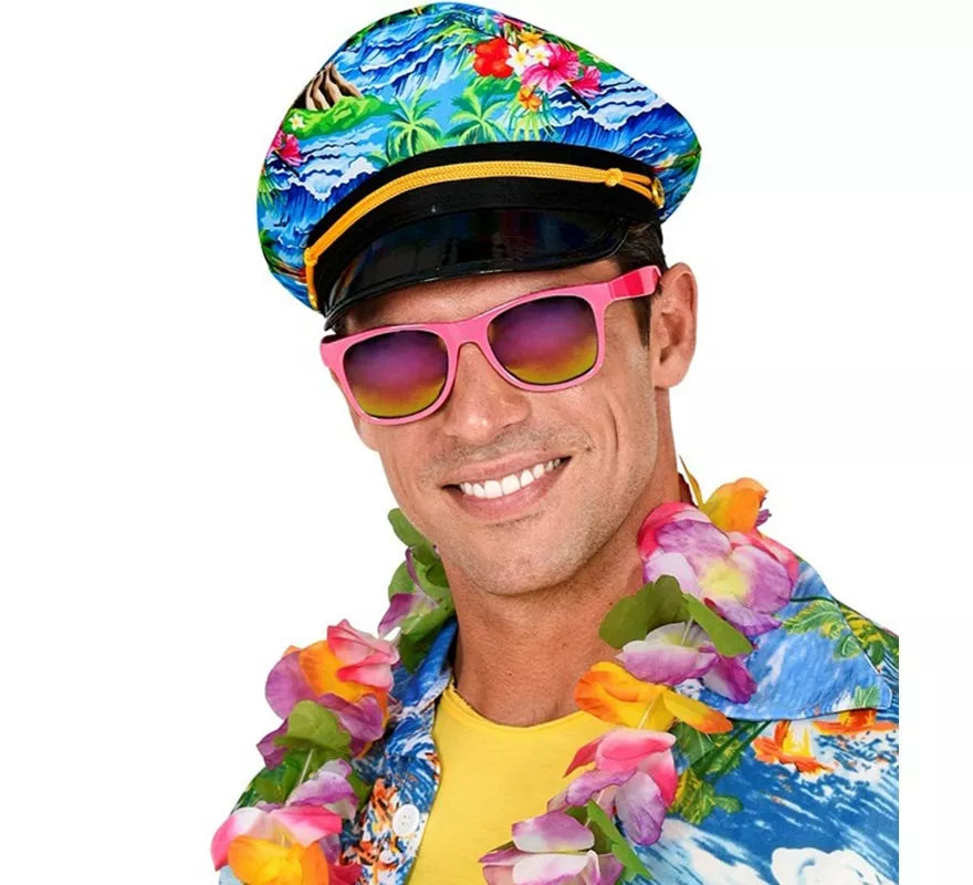Sombrero Hawaiano de Capitán para adultos
