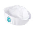 Sombrero Marinero Blanco con Ancla de Lentejuelas