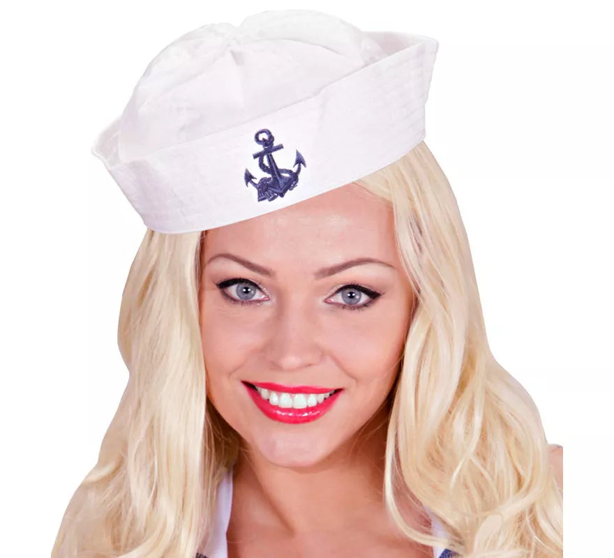 Sombrero Marinero con Ancla Azul Oscuro
