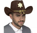 Sombrero Marrón de Sheriff con Estrella