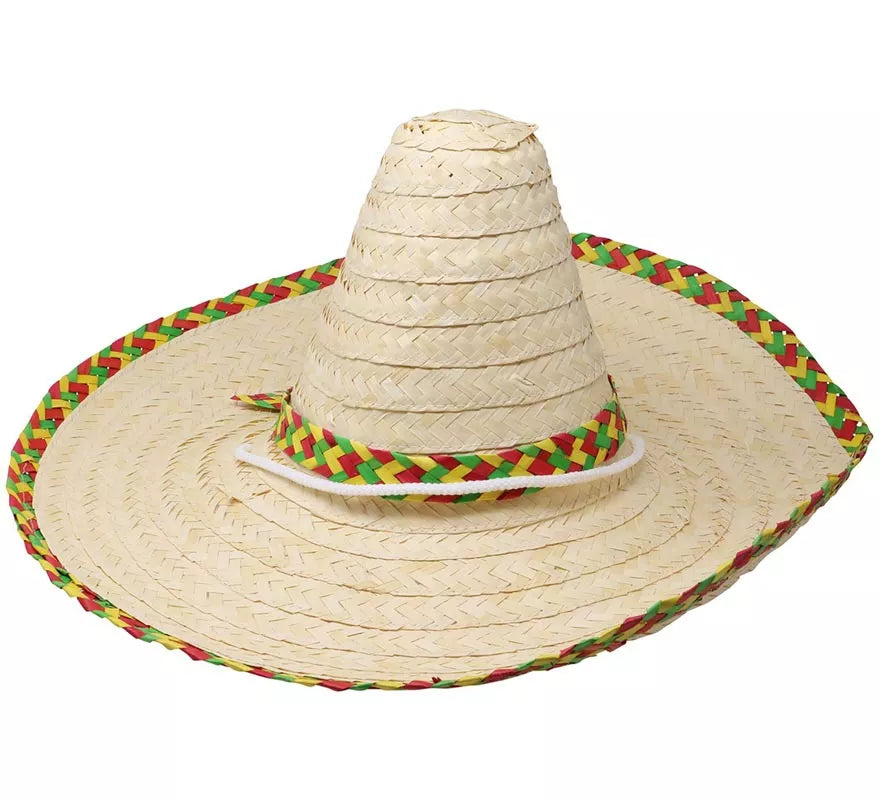 Sombrero Mexicano de paja 50 cms