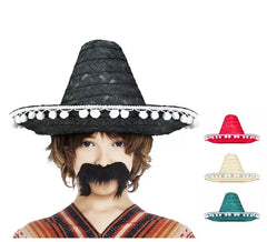 Children's Mexican hat of 35 cm assorted colors