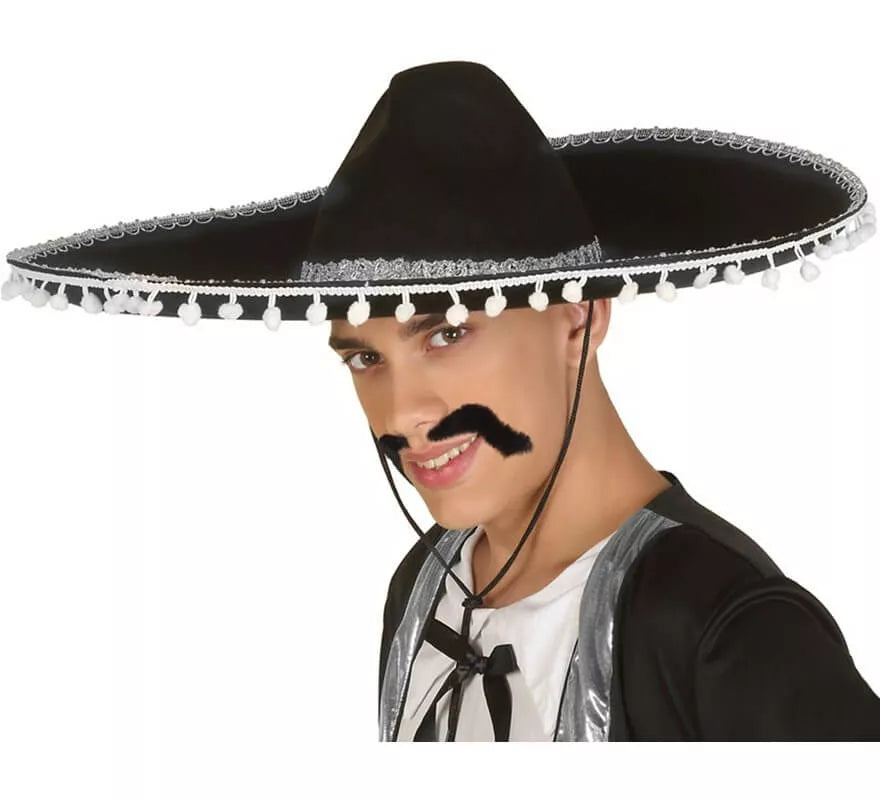 Translation missing: en.Sombrero Mexicano Negro y Blanco