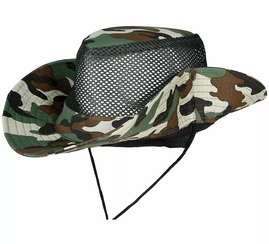 Sombrero Militar con rejilla adulto