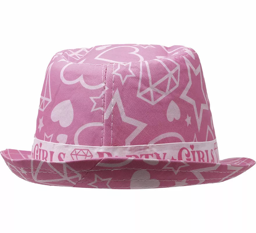 Sombrero Party Girls estrellas rosa adulto