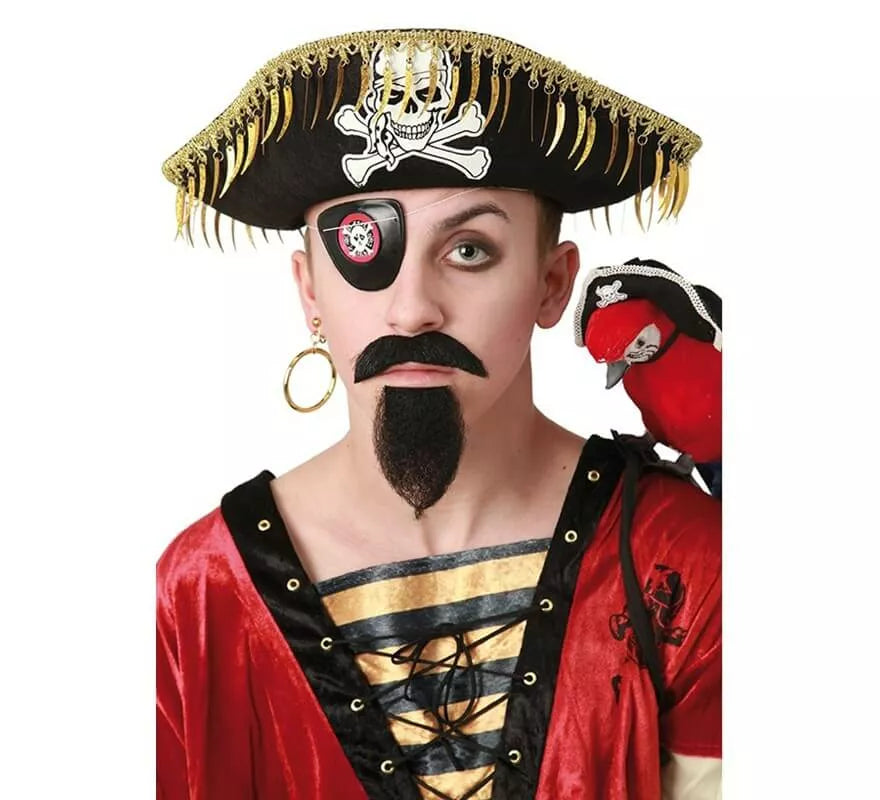 Translation missing: en.Sombrero Pirata con flecos para adultos
