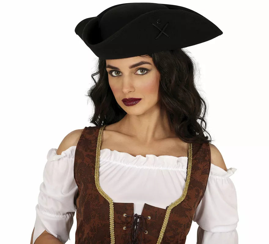 Sombrero Pirata de fieltro adulto