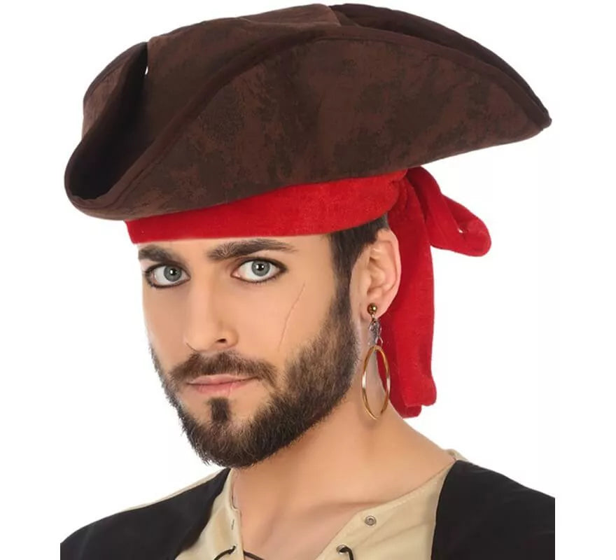 Translation missing: en.Sombrero Pirata Marrón 33 cm