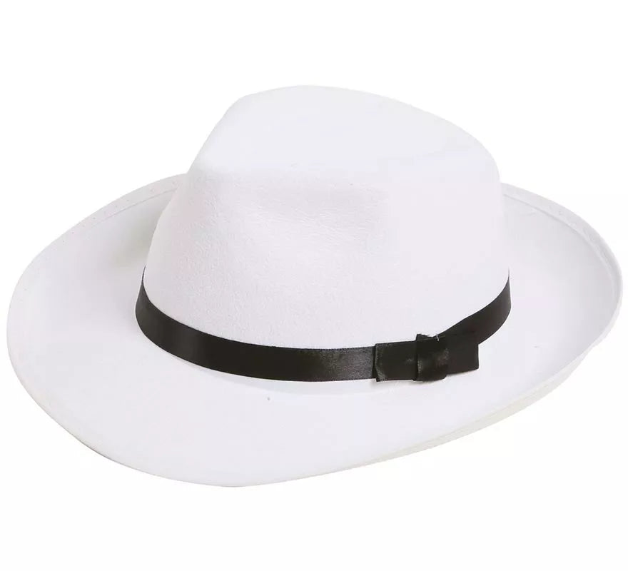 Sombrero Rey del pop blanco