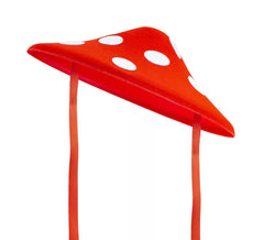 Red Felt Mushroom Hat