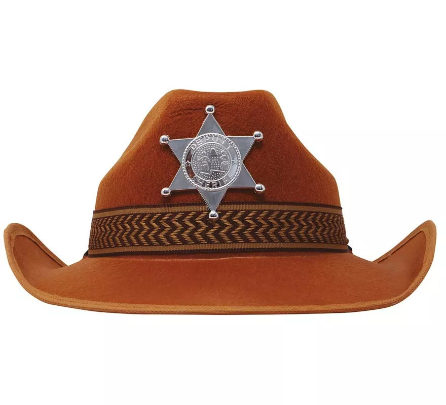 Translation missing: en.Sombrero Sheriff de fieltro marrón