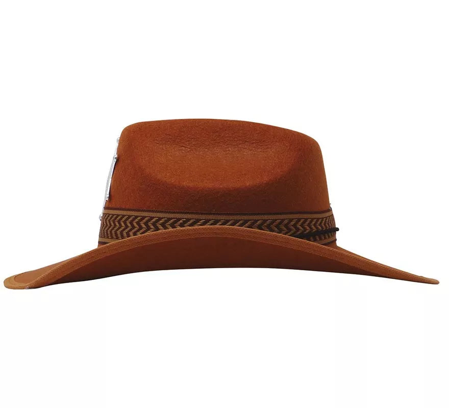 Sombrero Sheriff de fieltro marrón