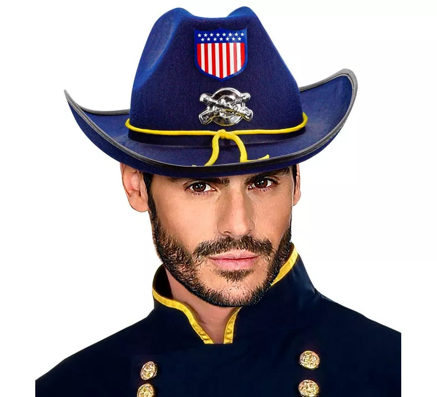 Translation missing: en.Sombrero Soldado Unionista Nordista Americano de fieltro adulto