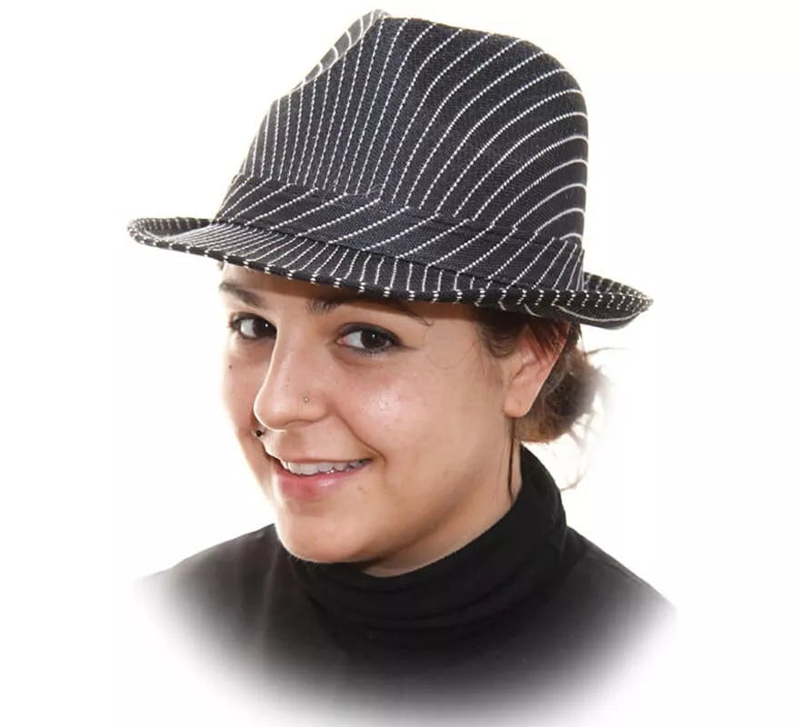 Translation missing: en.Sombrero Trilby de Gánster a Rayas