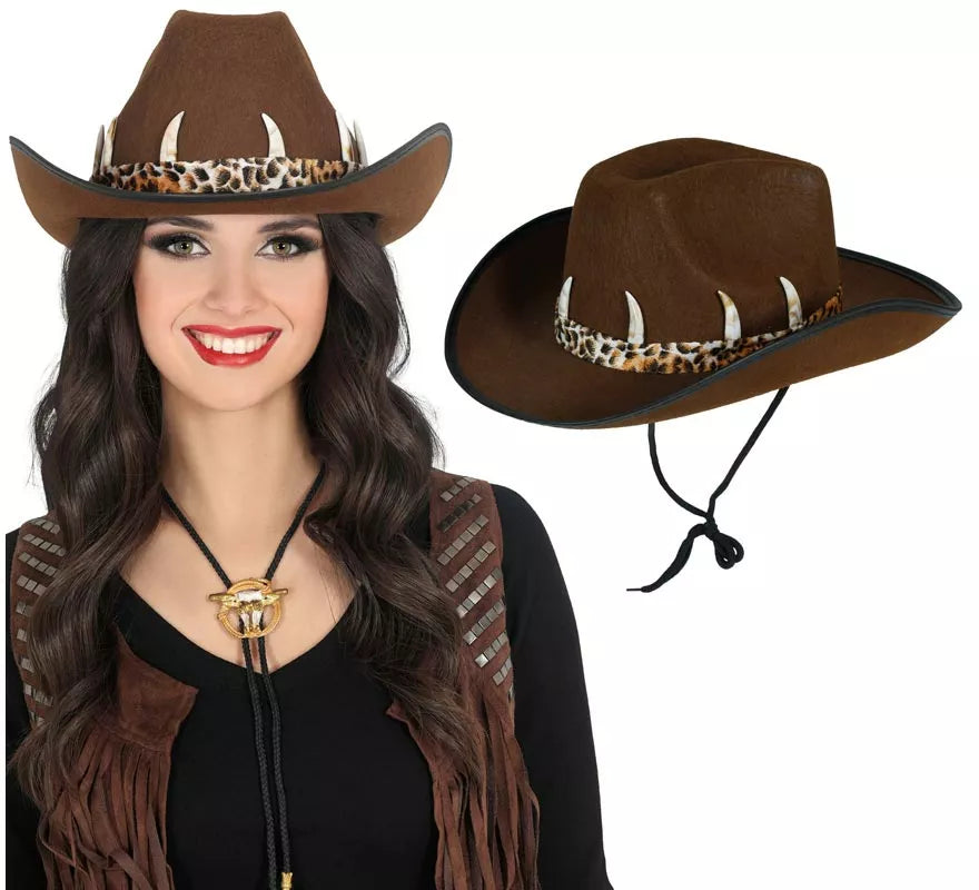 Sombrero Vaquero Australiano marrón adultos
