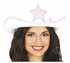 White Cowboy Hat with Star
